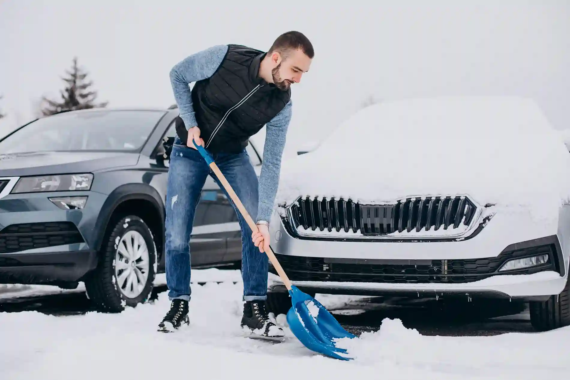 man-removing-snow-with-shovel-by-car (1)_11zon